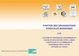 Position des organisations syndicales béninoises sur l'accord de partenariat économique entre l'Union Européenne et la Communauté Economique des Etats de l'Afrique de l'Ouest